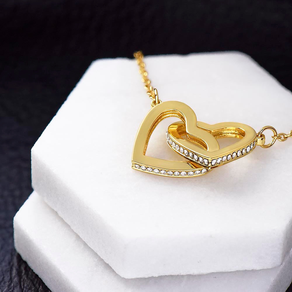 To My Sister - Always Us - Interlocking Hearts Necklace